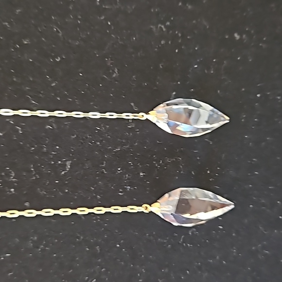 Swarovski Crystal Pearl & Crystal Drop Earrings - Picture 4 of 14